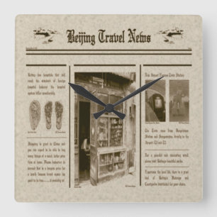 Relógio de Parede de Jornais