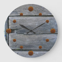 Relógio De Parede De Madeira Com Velho Tempo