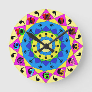 Relógio de Parede de Mandala