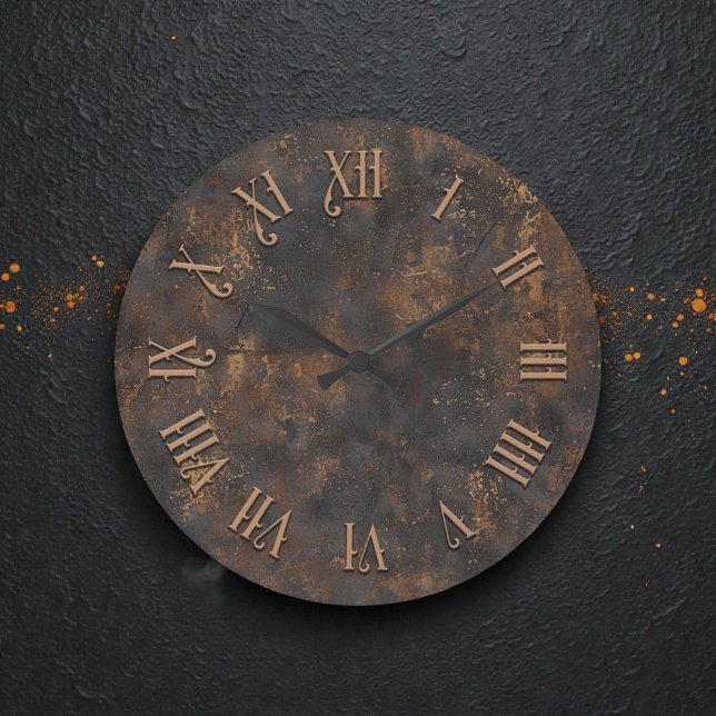 Relógio de Parede de Metal Rústico Steampunk (Criador carregado)