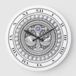 Relógio de Parede de Moedas Libra