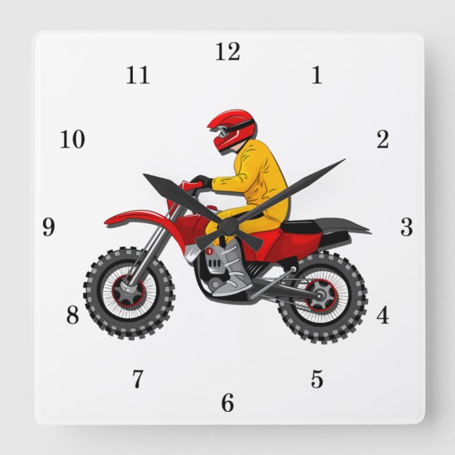 Relógio De Parede De Motorciclista Muito Divertido (Frente)