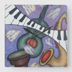 Relógio de Parede de Música