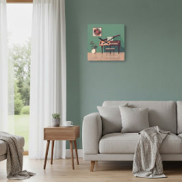 Relógio de Parede de Música Elegante