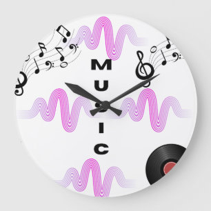 Relógio de Parede de Música Moderna Design de On