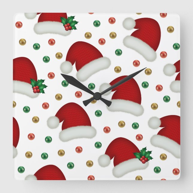 Relógio de Parede de Natal Elegante – Tempo de Inv (Frente)