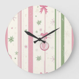 Relógio de Parede de Natal Elegante – Tempo de Inv