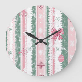 Relógio de Parede de Natal Elegante – Tempo de Inv