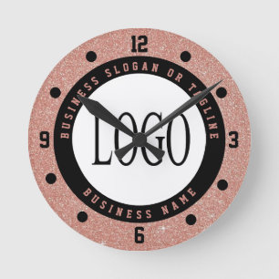Relógio de Parede de Negócios com Logotipo em Bril