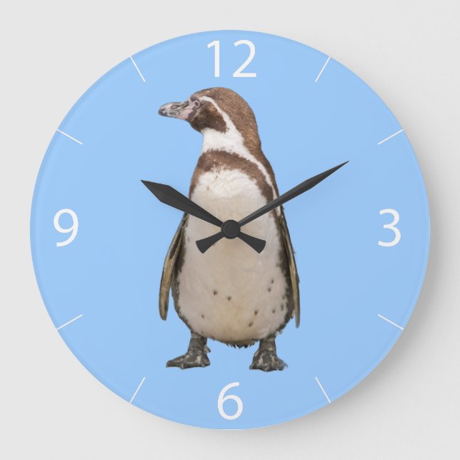 Relógio de Parede de Pinguim (Frente)