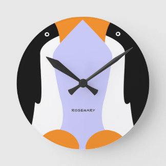 Relógio de Parede de Pinguins Cortes