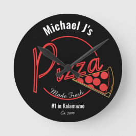 Relógio de Parede de Pizza Fácil