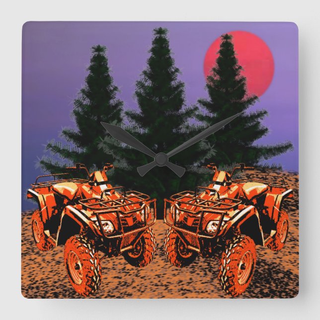 Relógio de Parede de Quatro Rodas (Frente)