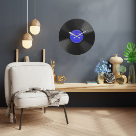 Relógio de Parede de Registros Vintage 78 Personal