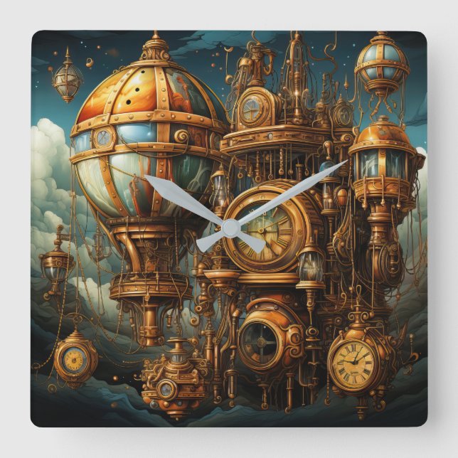 Relógio de Parede de Relógios Steampunk (Frente)