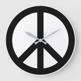 Relógio de Parede de Sinais de Paz de Paxspiration