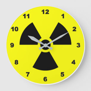 Relógio de Parede de Sinais de Radiação