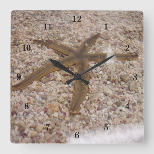 Relógio de Parede de Starfish Muito Legal