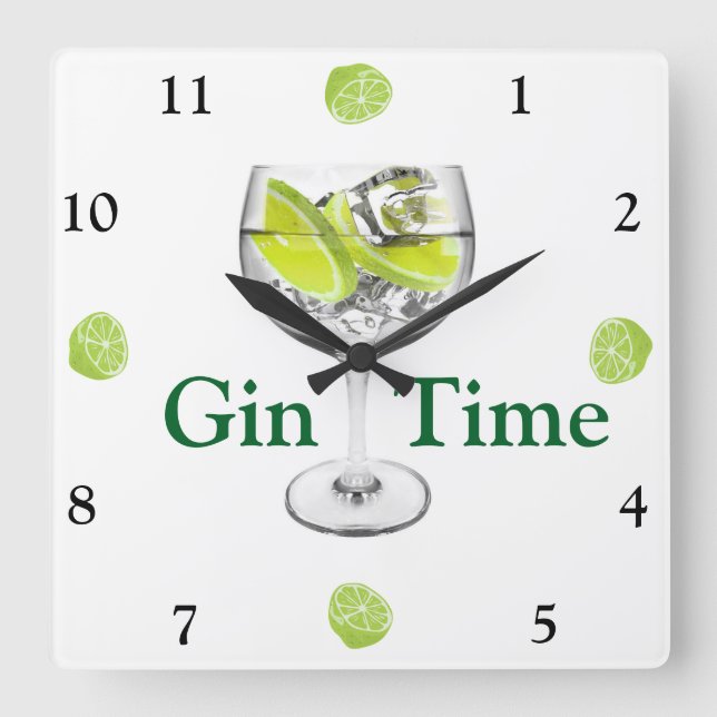 Relógio de Parede de Tempo Gin (Frente)