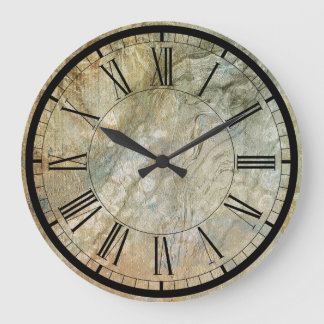 Relógio de parede de textura de pedra elegante