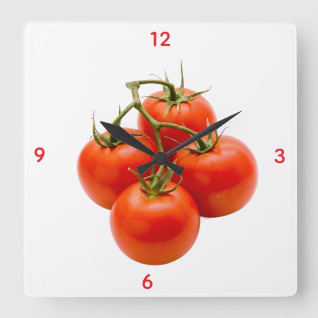 Relógio de Parede de Tomate (Frente)