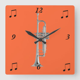 Relógio de Parede de Trompete