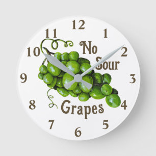 Relógio de Parede de Uvas
