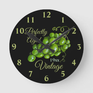 Relógio de Parede de Uvas