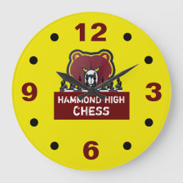 Relógio de Parede de Xadrez do HAMMOND HIGH
