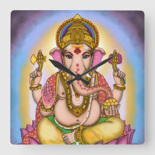 Relógio de Parede Decorativo Senhor Ganesha
