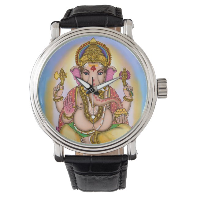 Relógio de Parede Decorativo Senhor Ganesha (Frente)