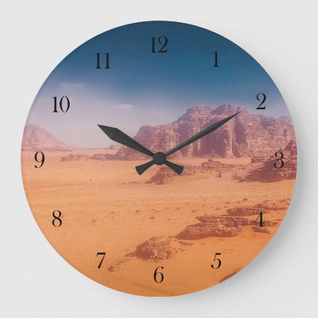 Relógio de Parede deserto Wadi Rum (Frente)