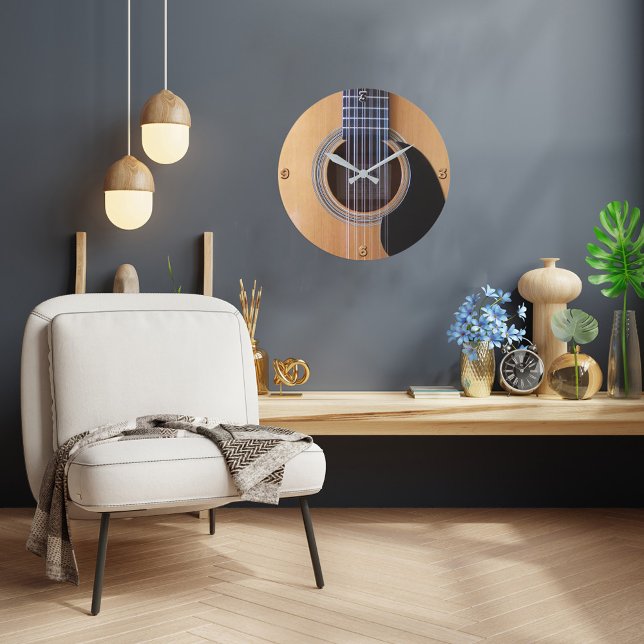 Relógio de Parede Design de Violão (Criador carregado)