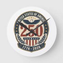 Relógio de Parede do 250º Aniversário da América 1