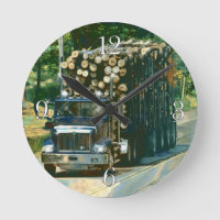 Relógio de Parede do Caminhão de Login no Tempo