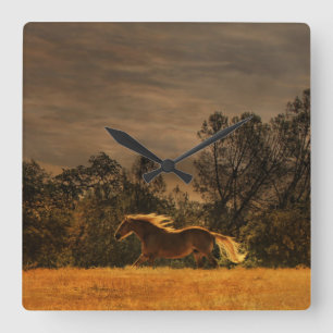 Relógio de Parede do Cavalo Bonito