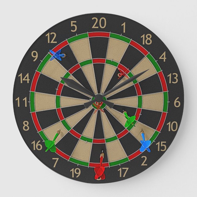 Relógio de Parede do Dartboard (Frente)