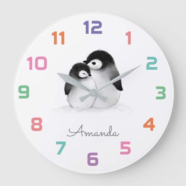 Relógio de Parede do Enfermeiro Penguin (Frente)