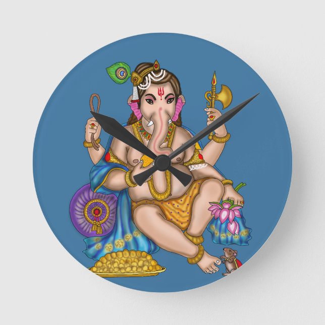 Relógio de Parede do Ganesha Infantil (Frente)