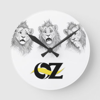 Relógio de Parede do Oz com o Leão Covarde