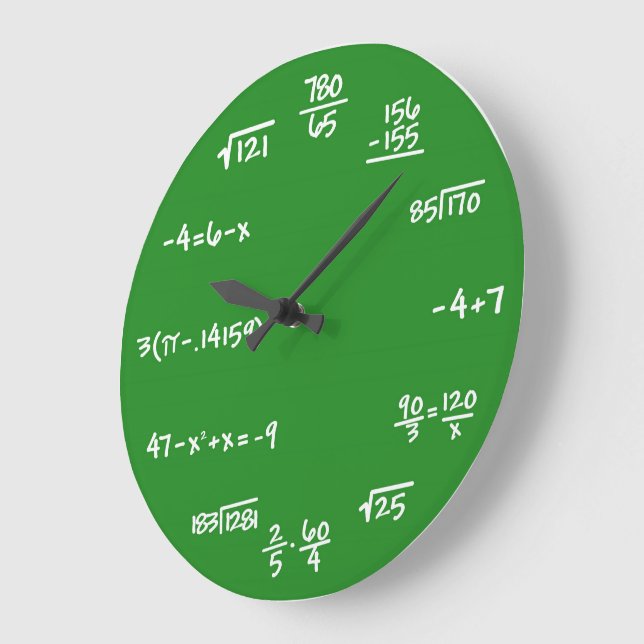 Formulas Matemáticas Reloj MatemÃ¡tico Pared Relógio De Parede