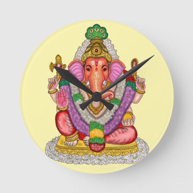 Relógio de Parede do Senhor Ganesha (Frente)