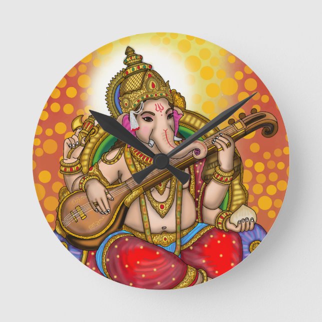 Relógio de Parede do Senhor Ganesha (Frente)