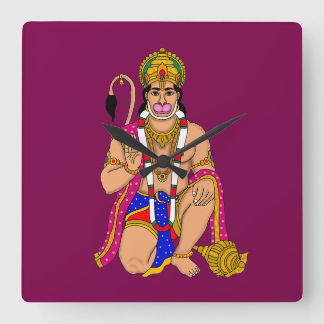 Relógio de Parede do Senhor Hanuman (Frente)