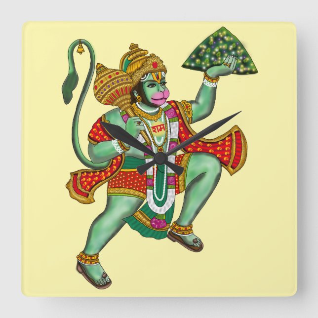 Relógio de Parede do Senhor Hanuman (Frente)