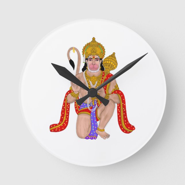 Relógio de parede do Senhor Hanuman - Acessório de (Frente)