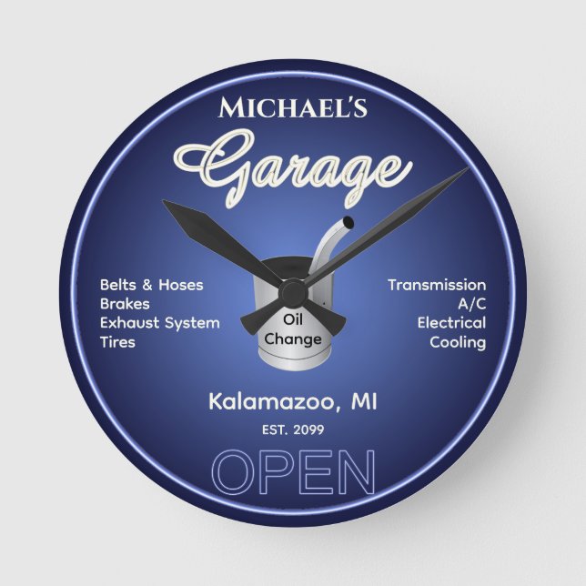 Relógio de Parede do Serviço de Cheio Mecânico de  (Frente)