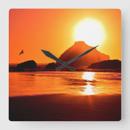 Relógio de Parede do Tema da Praia