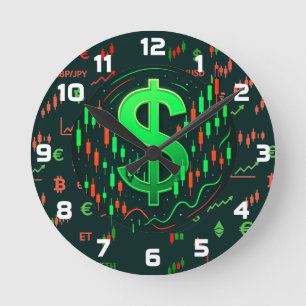 Relógio de Parede do Trader Incansável