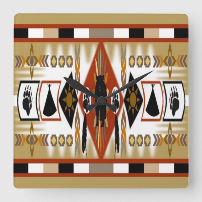 Relógio de Parede do Urso Americano (Frente)